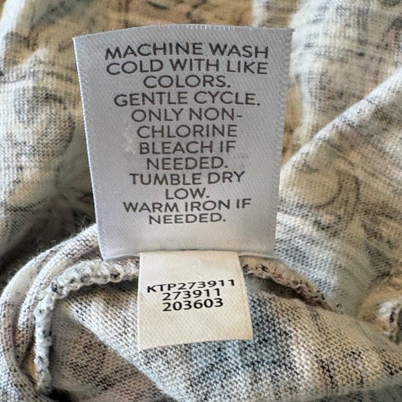 J. Jill Black, Grey, Pink Paisley Blouse - Picture 7 of 9